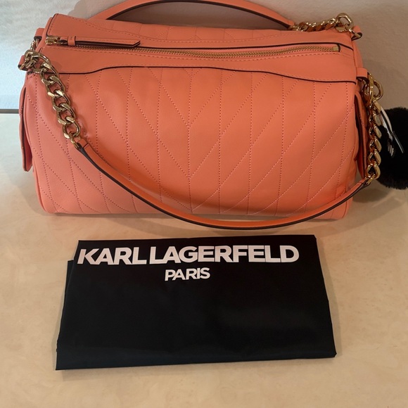 NWT Karl Lagerfeld Lafayette Satchel - Picture 4 of 7